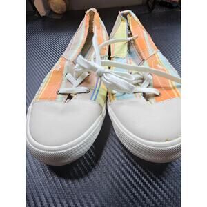 Margaritaville Women's Amelia Plaid Boat Deck Slip-on Shoes SZ 11